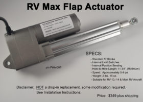 RV Max Flap Actuator (Formerly RV-10/-14 Actuator)